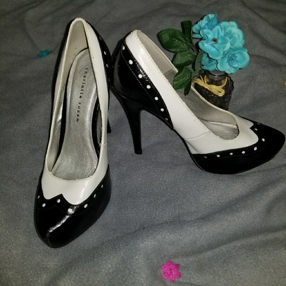 Charlotte Russe Shoes - Charlotte Russe Wing Tip Platform Pumps